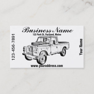 Carte De Visite Land Rover 1971 prennent l'illustration de camion