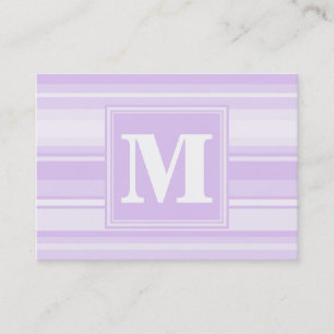 Carte De Visite Landes lilas monogrammes
