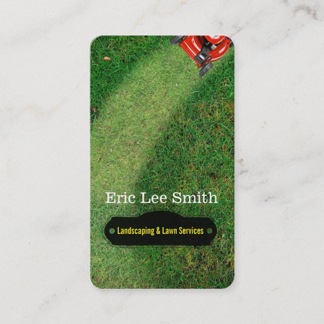 Carte De Visite Landscaping/Lawn care/Gardener (Devant)