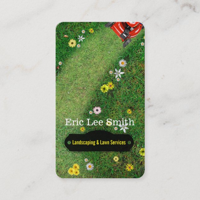 Carte De Visite Landscaping/Lawn care/Gardener (Devant)