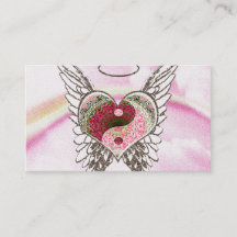 L'ange de coeur de Yin Yang s'envole l'aquarelle