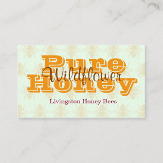 Carte De Visite L'apiculteur vert pâle Queen Bee