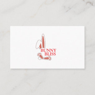 Carte De Visite Lapin Kawaii qui regarde