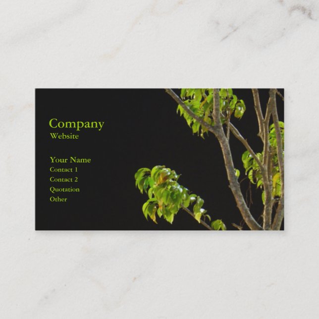 Carte De Visite L'arbre (Devant)