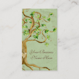 Carte De Visite L'arbre de remous enracine des affaires