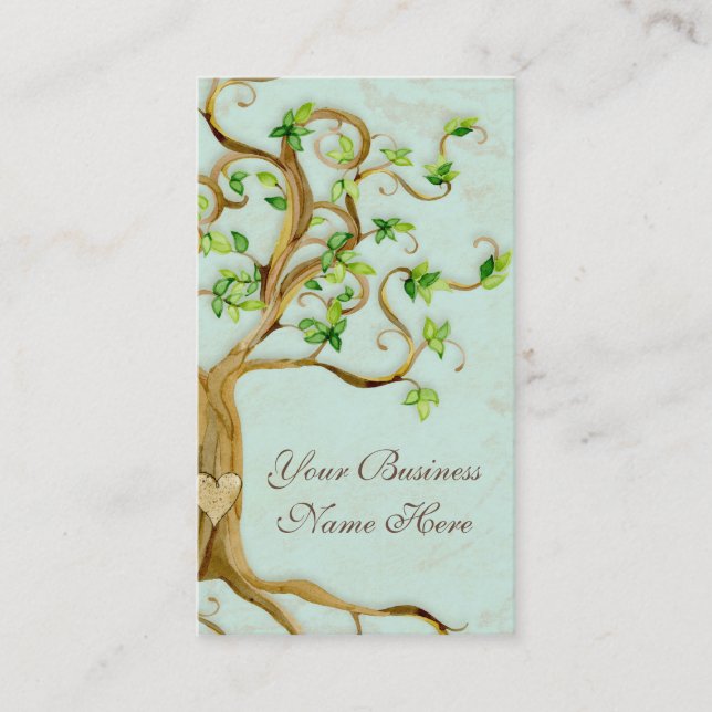 Carte De Visite L'arbre de remous enracine des affaires (Devant)
