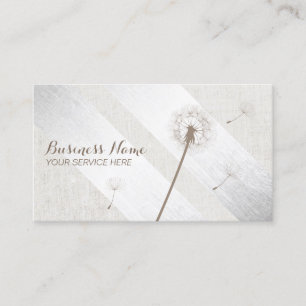 Carte De Visite L'argent moderne barre la plaine élégante de