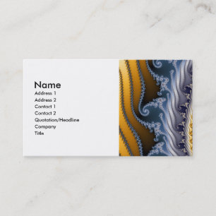 Carte De Visite L'art fractal balayé par le vent