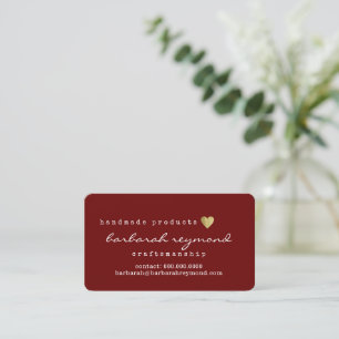 Carte De Visite L'artisanat romantique