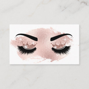 Carte De Visite L'artiste de maquillage Crown Lashes Beauty Salon 