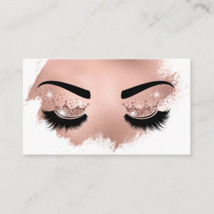 Carte De Visite L'artiste de maquillage Crown Lashes Beauty Salon