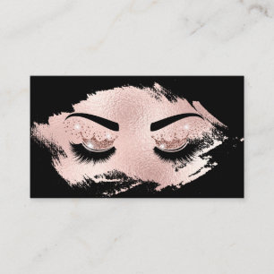 Carte De Visite L'artiste de maquillage Crown Lashes Beauty Salon 