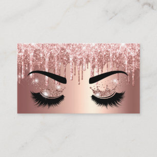Carte De Visite L'artiste de maquillage Crown Lashes Beauty Salon 