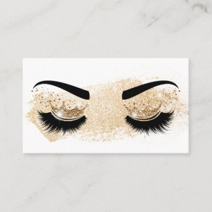 Carte De Visite L'artiste de maquillage Crown Lashes Beauty Salon 