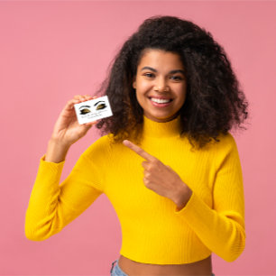 Carte De Visite L'artiste de maquillage Eyebrow lance le chocolat 