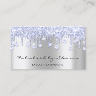 Carte De Visite L'artiste de maquillage Eyelash Diamond Driver Blu