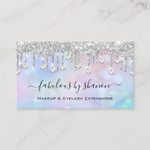 Carte De Visite L'artiste de maquillage Eyelash donne un diamant h