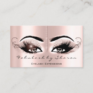 Carte De Visite L'artiste de maquillage Eyelash Lashes Parties sci