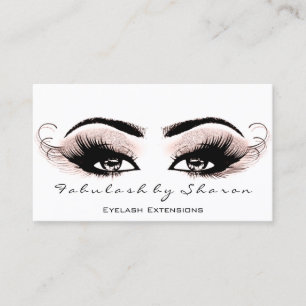 Carte De Visite L'artiste de maquillage Eyelash Lashes White