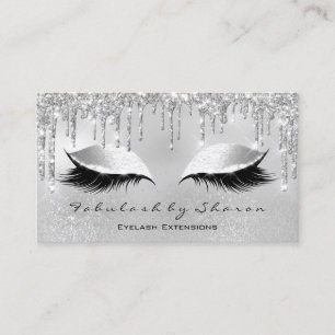Carte De Visite L'artiste de maquillage Eyelash Parties scintillan