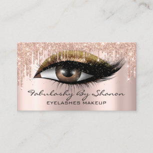 Carte De Visite L'artiste maquillage Eyelashes Parties scintillant