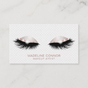 Carte De Visite L'artiste maquillage lève les yeux parties scintil