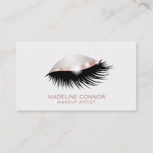 Carte De Visite L'artiste maquillage lève les yeux parties scintil