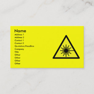 Carte De Visite Laser_Radiation