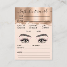 Lash Client Record Ajouter Logo Rose Gold Tear Bus