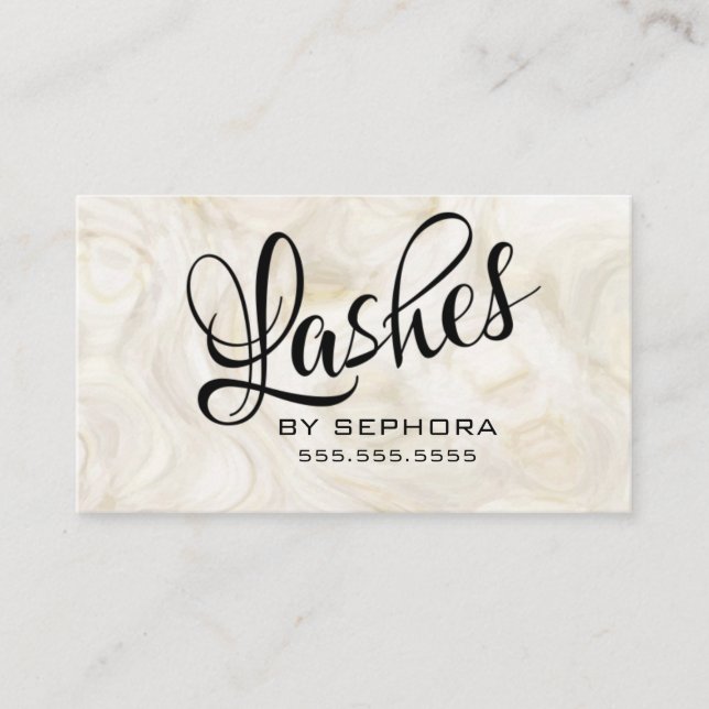 Carte De Visite Lash Extensions Beauty Consultant Expert (Devant)
