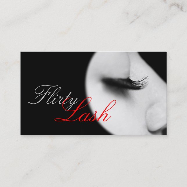 Carte De Visite Lash Extensions, Lashes, Beauty, Cosmetology Salon (Devant)