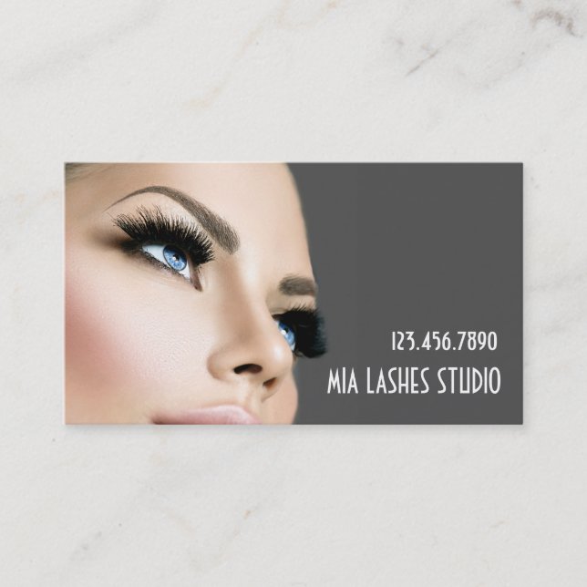 Carte De Visite Lash Extensions Salon Spa de beauté (Devant)