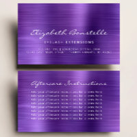 Lash Instructions de soins postérieurs Purple Meta