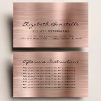 Lash Instructions pour les soins postérieurs Rose