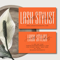 Lash styliste typographie moderne script néon oran
