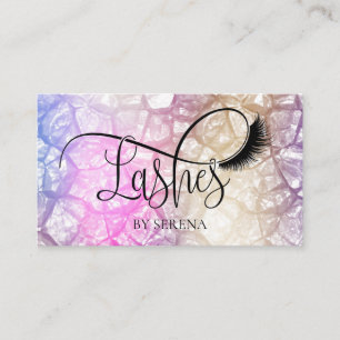 Carte De Visite Lashes Beauty Maqueup Girl Lash Holograph Diamond