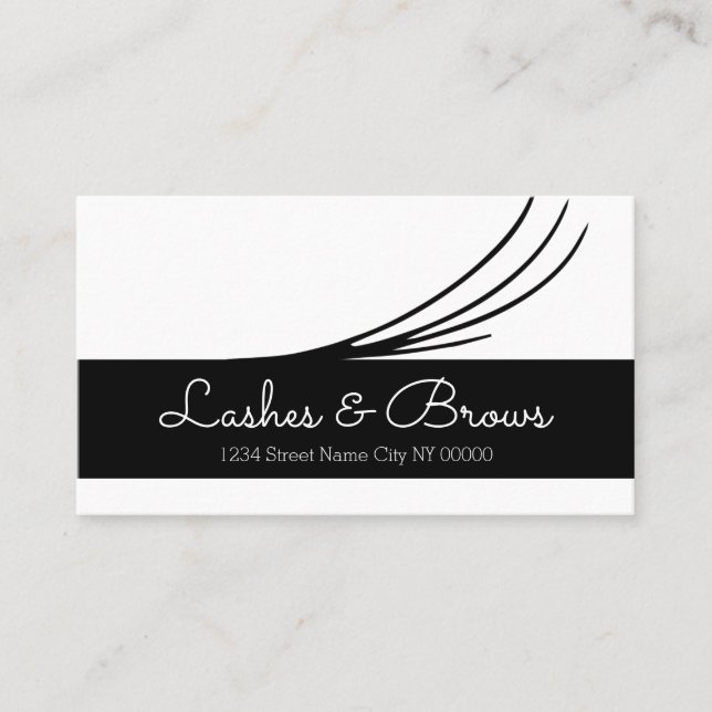 Carte de visite Lashes & Brows (Devant)