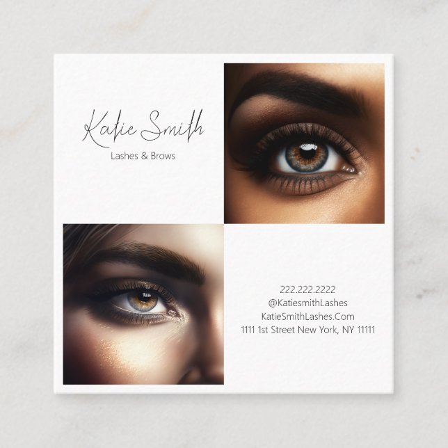 Carte de visite Lashes & Brows (Devant)