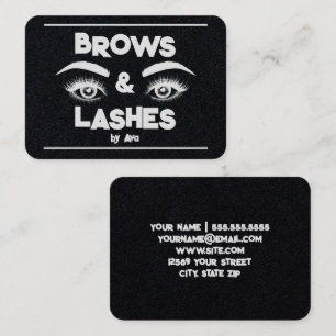 Carte De Visite Lashes Brows