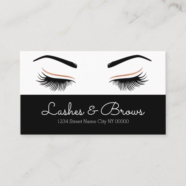 Carte de visite Lashes & Brows (Devant)