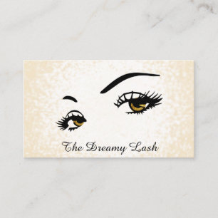 Carte De Visite *~* Lashes Brows Extensions Gold Parties scintilla