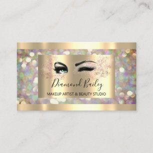 Carte De Visite Lashes de maquillage professionnel Brosses Hologra