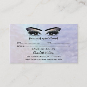 Carte De Visite Lashes Extension Aftercare Instructions luxe