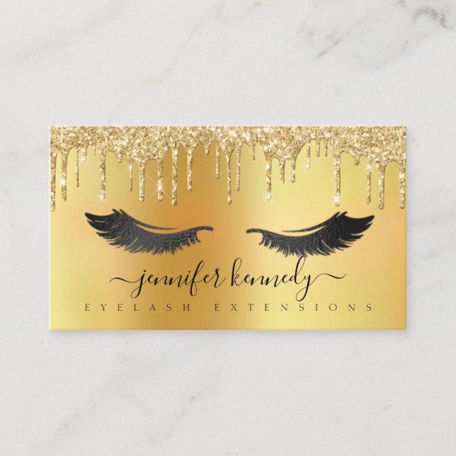 Carte De Visite Lashes Eyelash Extensions Parties scintillant de s (Devant)