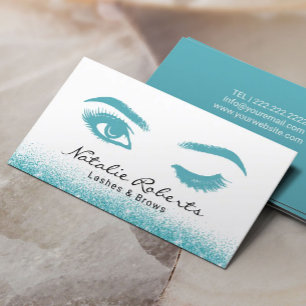 Carte De Visite Lashes Eyelash maquillage Artiste Wink Eye Parties