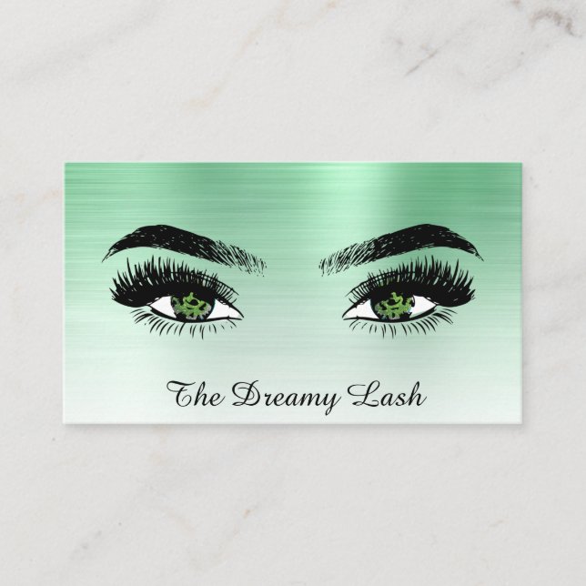 Carte De Visite *~* Lashes QR Brows Extensions parties scintillant (Devant)