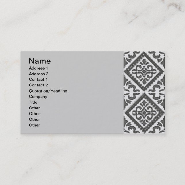 Carte De Visite Latis Motif géométrique (Devant)