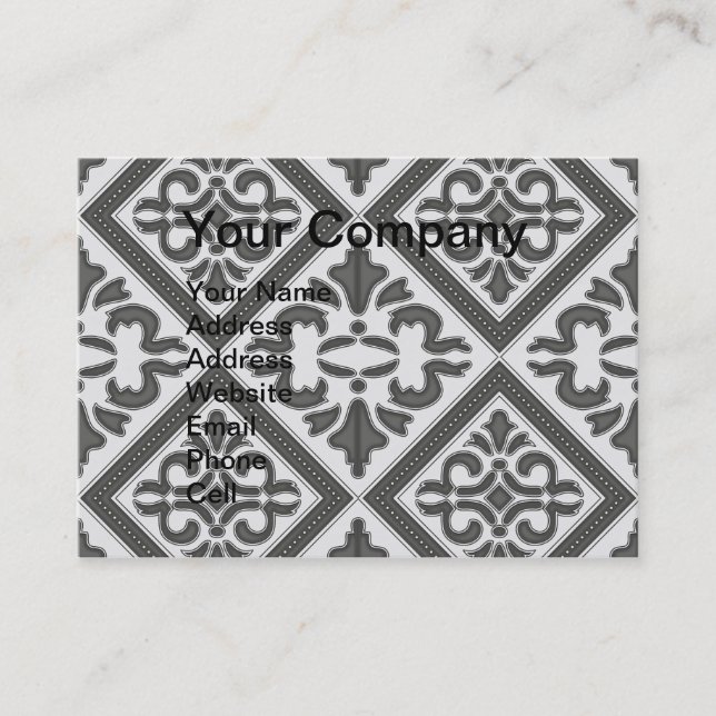 Carte De Visite Latis Motif géométrique (Devant)