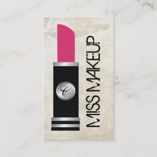 Carte De Visite Lavage de Mlle Makeup White