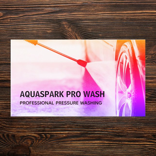 Carte De Visite Lavage de pression (Pressure Washing Business Cards)
